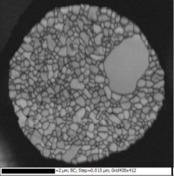 金线的EBSD衍射带对比度图